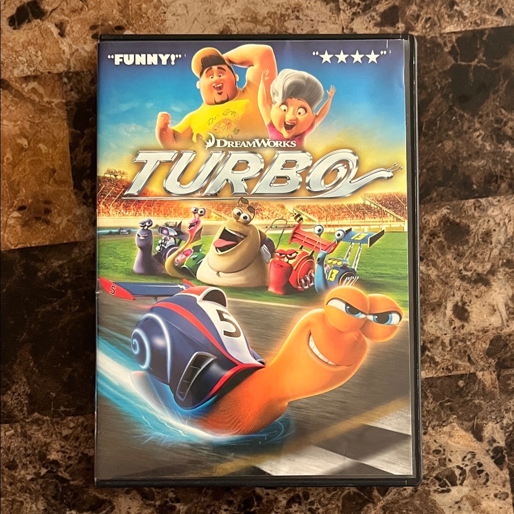 Dreamworks Turbo DVD - Blue and Orange Cover